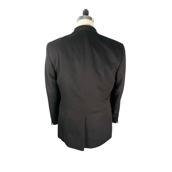 Jos A Bank Sport Coat Mens 41L Black 100% Cashmere Two Button Gordon